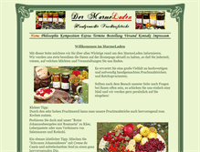 Tablet Screenshot of dermarmeladen.com